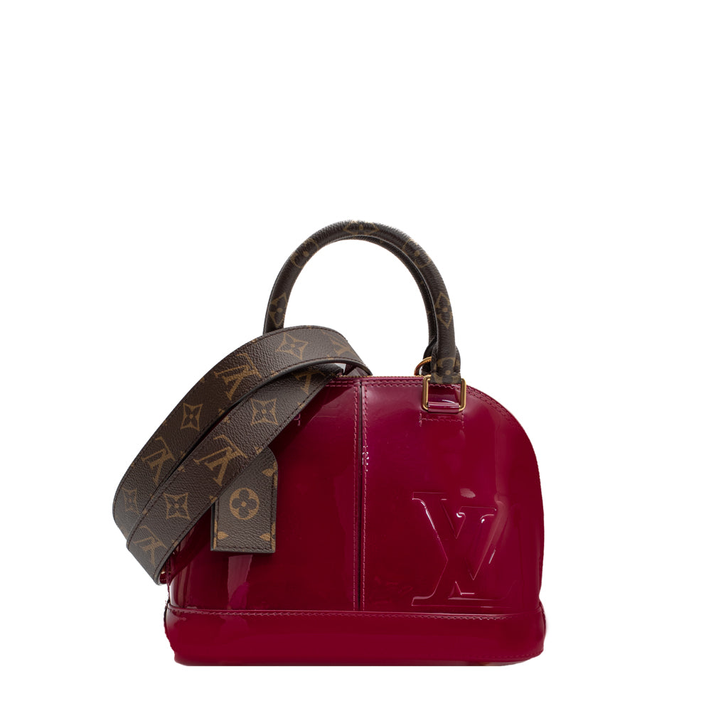Sac Louis Vuitton Alma GM en cuir monogram vernis rose