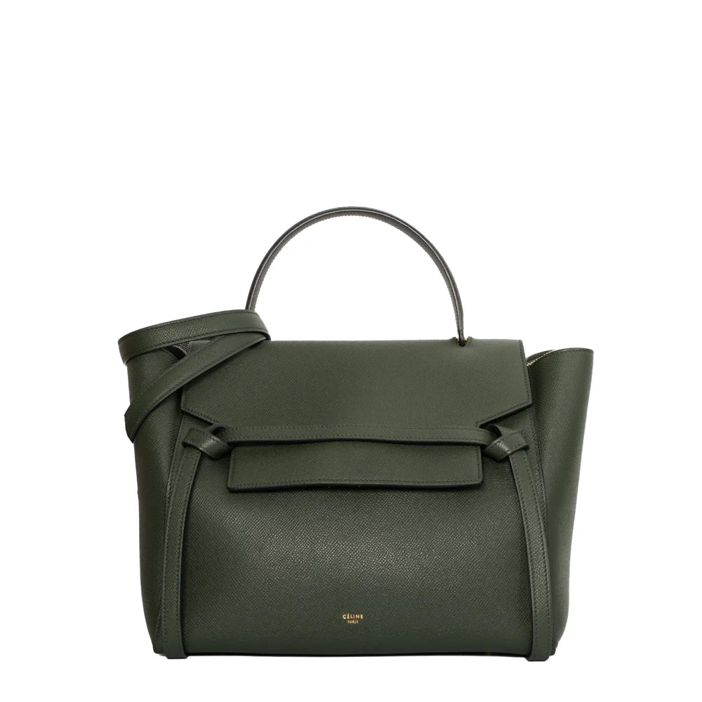 Celine mini discount belt bag green