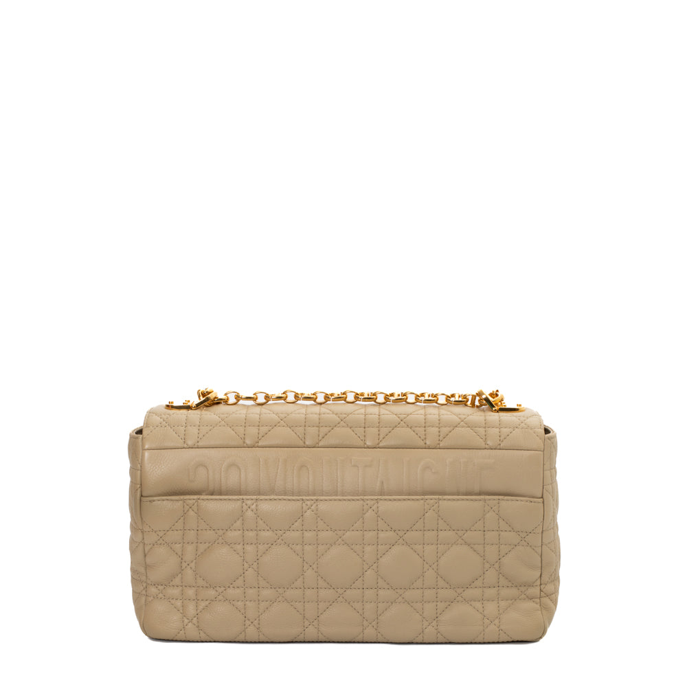 Caro Large bag in beige leather Dior Second Hand Used Vintega