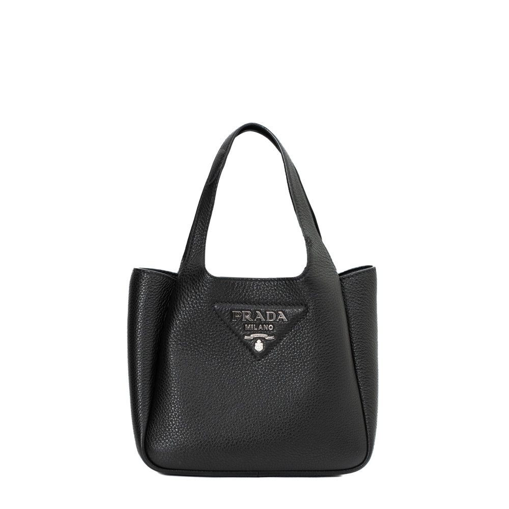 Prada black leather bag - Second Hand / Used – Vintega