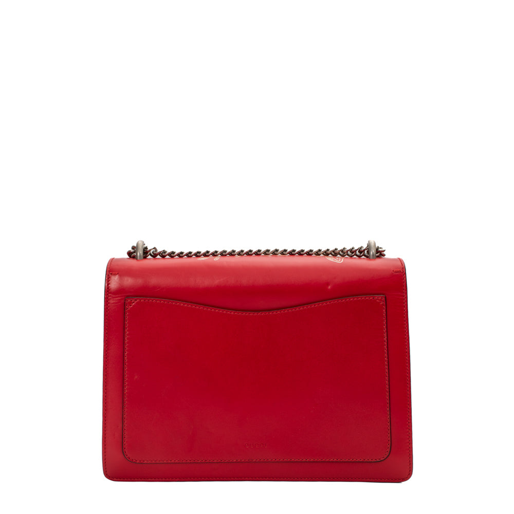 Red leather gucci discount purse