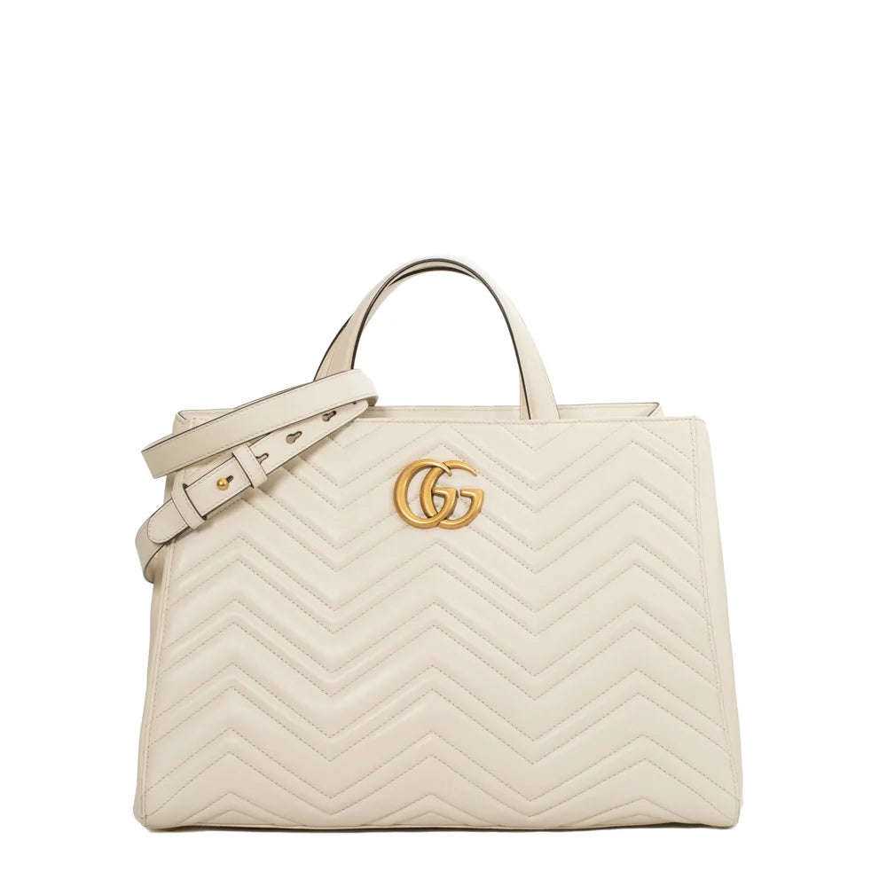 Gucci white online tote