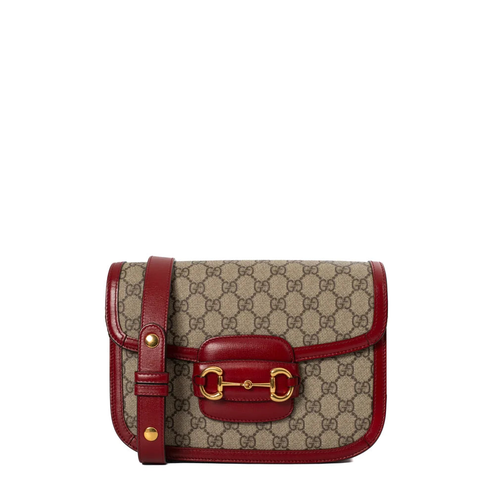 Selling Gucci Handtasche aus braunem Veloursleder mit Holzgriff