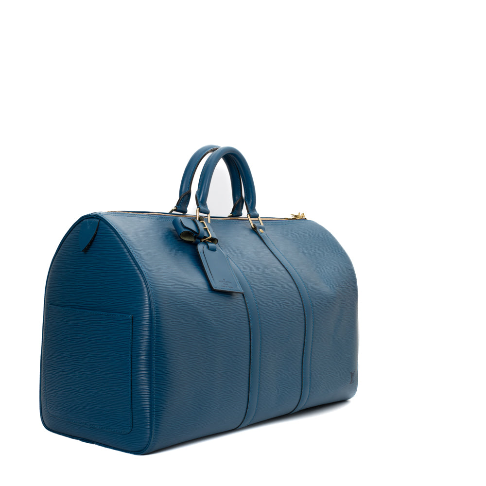 Louis Vuitton Vintage Louis Vuitton Keepall 55 Blue Epi Leather