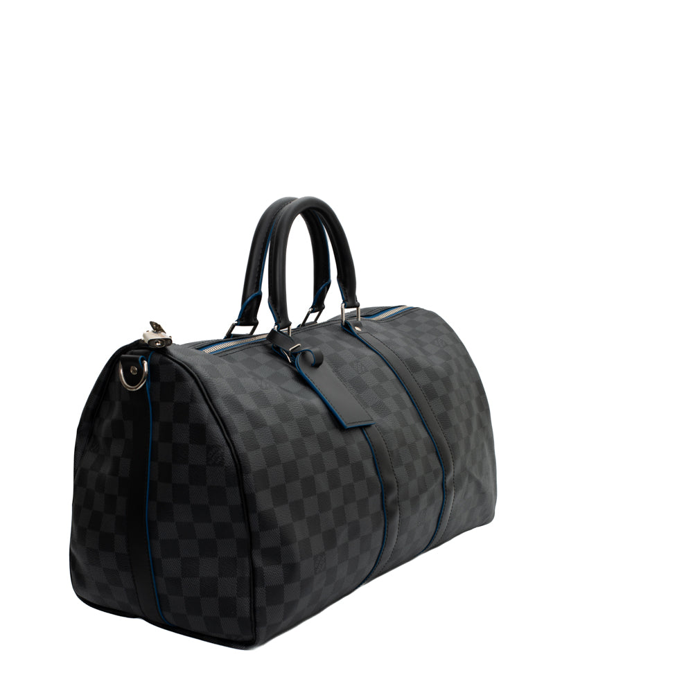 Louis Vuitton Keepall Bandouliere Duffle 55 Black Canvas Brand New