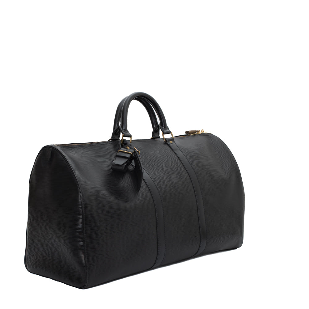 Keepall 45 Vintage bag in black epi leather Louis Vuitton - Second Hand /  Used – Vintega