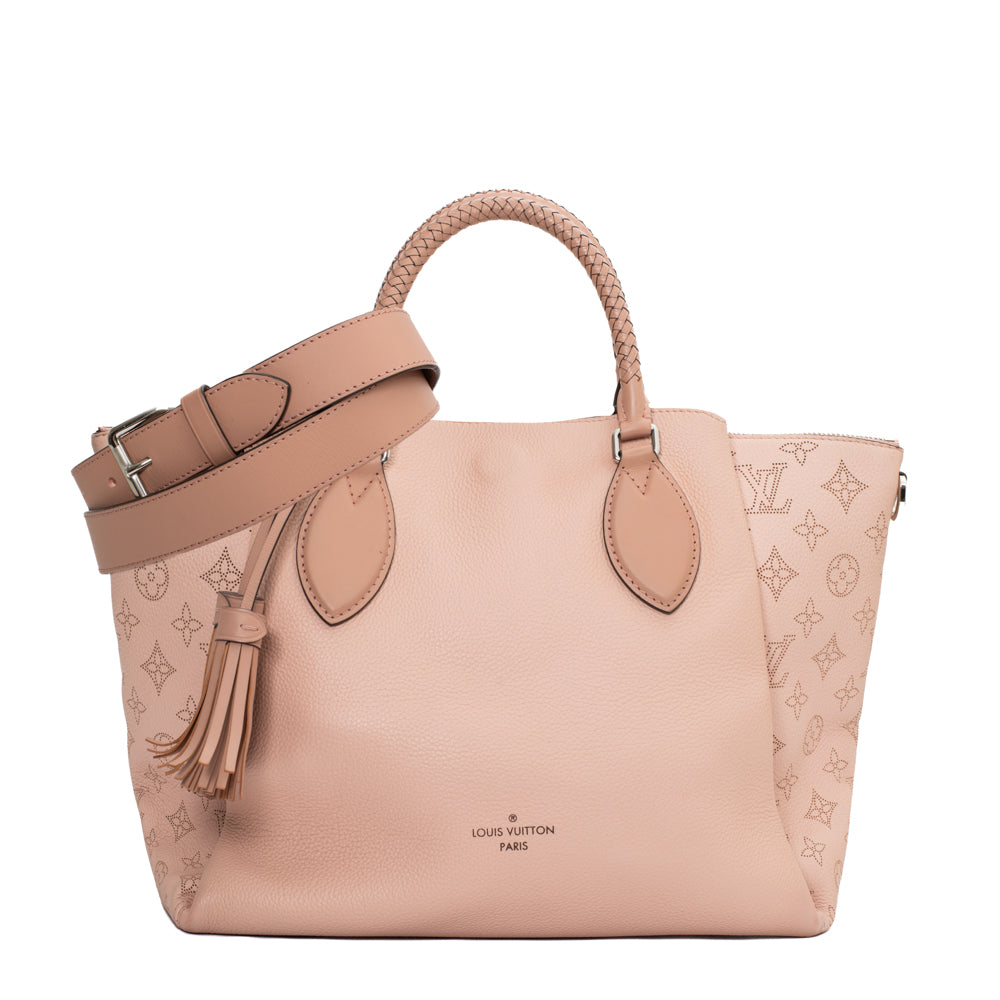 Mahina bag in pink imprint leather Louis Vuitton - Second Hand