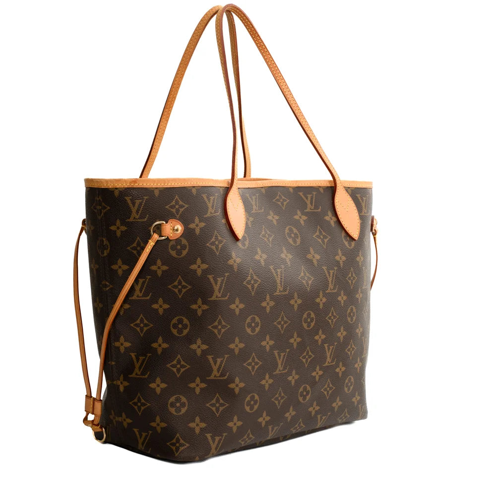 Neverfull MM bag in brown monogram canvas Louis Vuitton Second