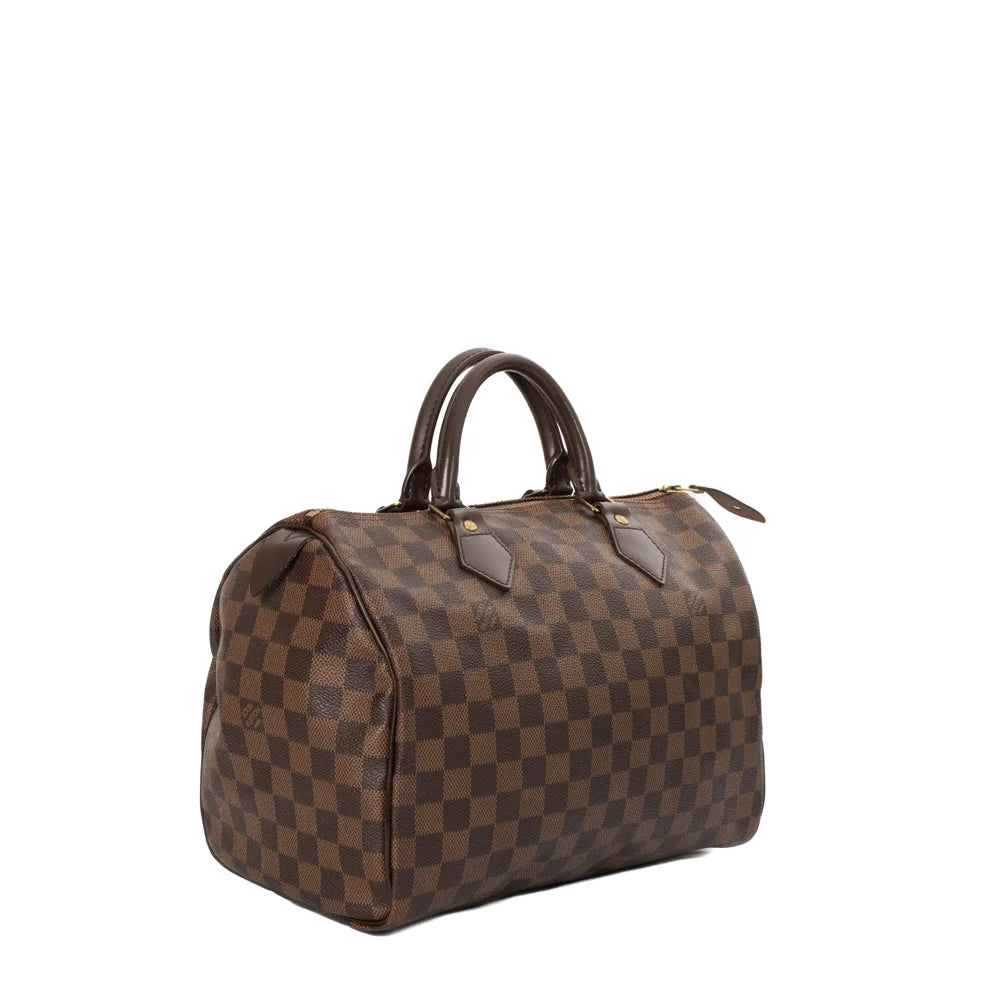 Sac Speedy 30 en toile damier b ne