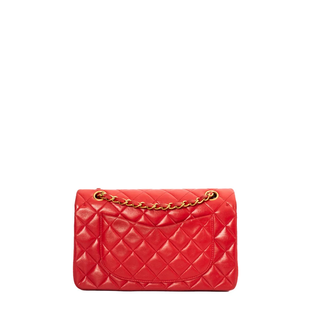 Chanel red hot sale quilted bag