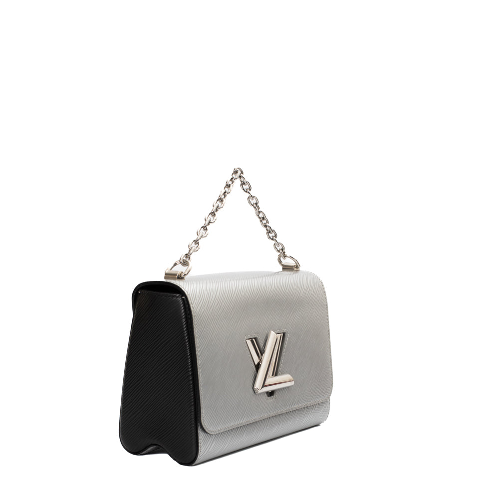 Louis Vuitton Black Epi leather'Twist MM' Shoulder Bag Schulter Tasche Sac  Noir Schwarz