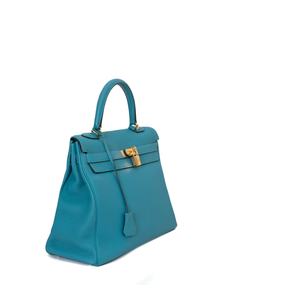 Hermes turquoise store bag