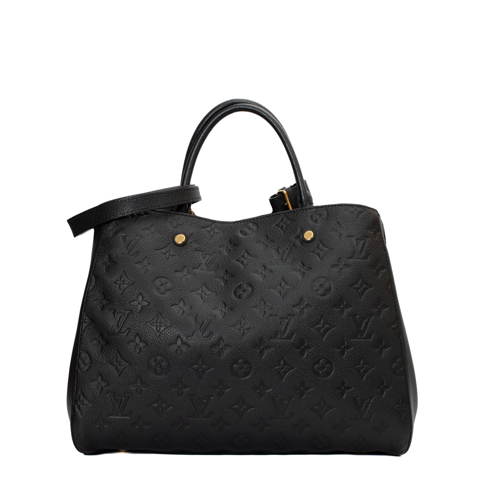 Louis Vuitton, Bags, Louis Vuitton Montaigne Gm Black Empreinte Leather  Satchel Gorgeous Handbag