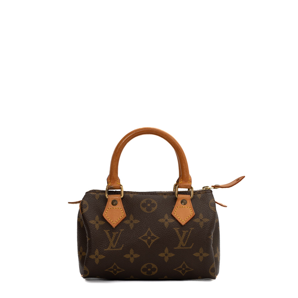 Louis Vuitton Vintage Brown monogram Canvas and Leather Double