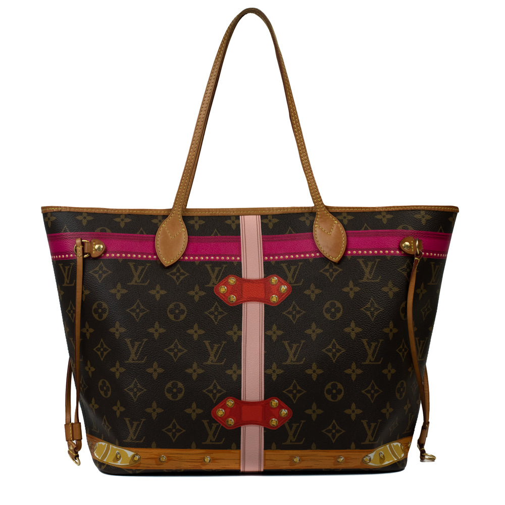 Louis Vuitton Neverfull mm Monogram Canvas Tote Bag 2008