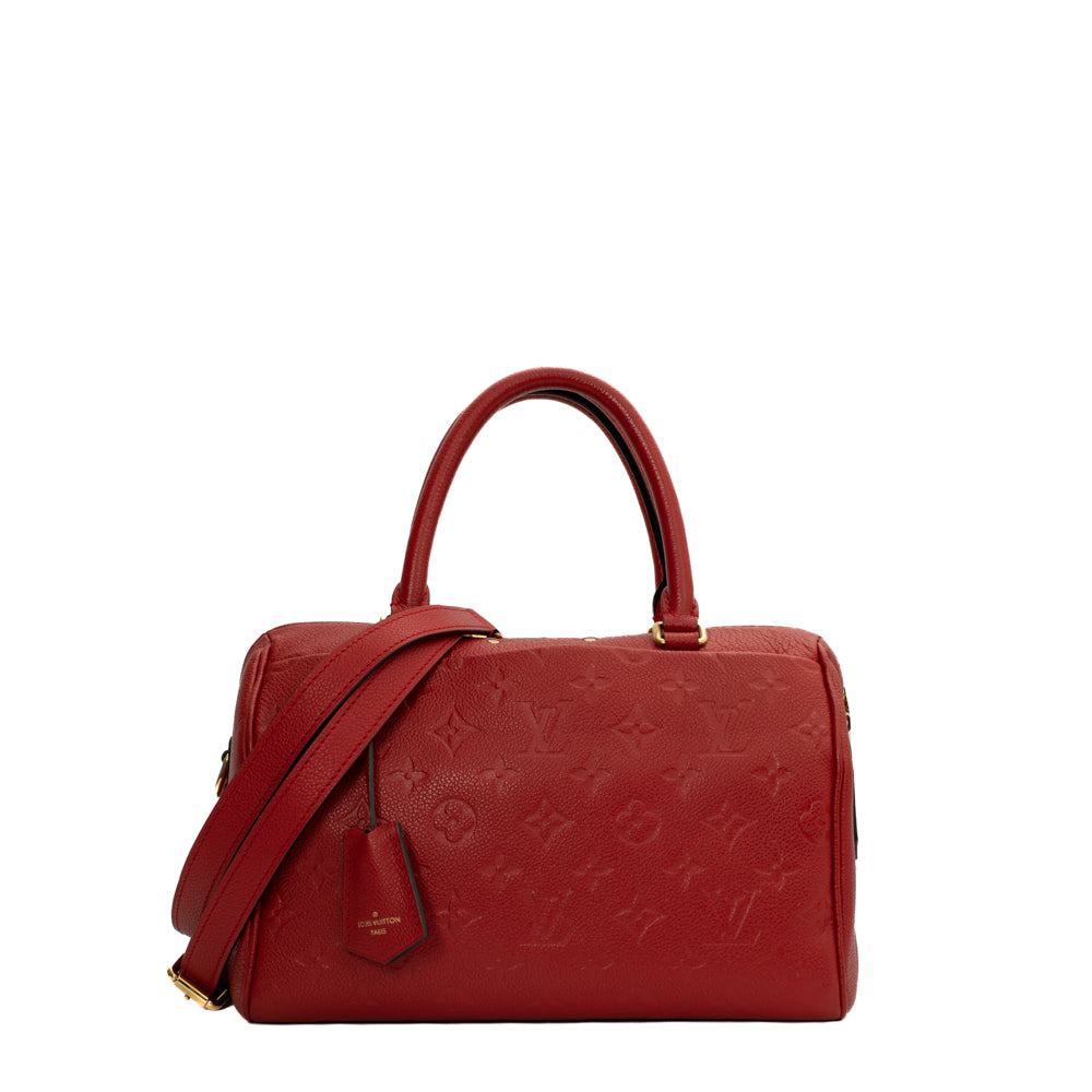 Sacs Louis Vuitton Speedy 25 Rouge d'occasion