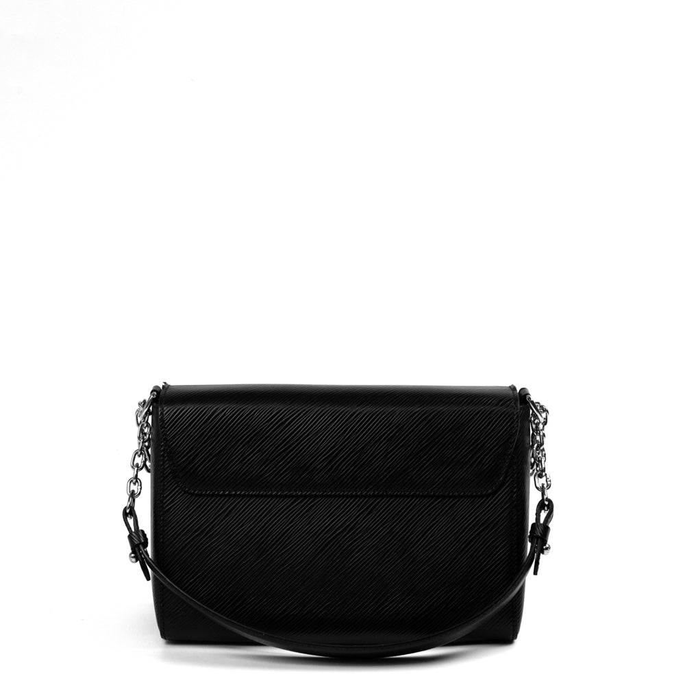Louis Vuitton Black Epi Leather LV Twist Belt 80CM