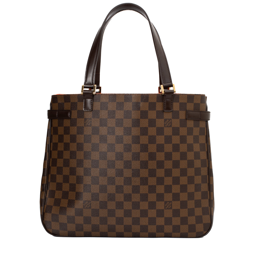 Louis Vuitton, Bags, Louis Vuitton Beaumarchais Top Handle Bag Handbag  Brown Damier Ebene Pink