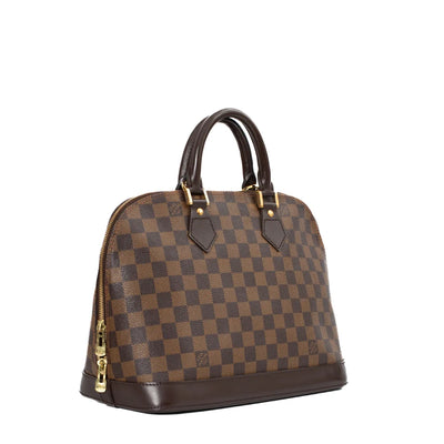 Alma PM bag in ebony damier canvas Louis Vuitton - Second Hand / Used –  Vintega