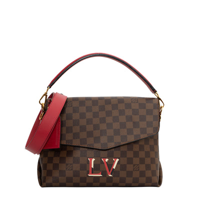 Beaubourg cloth handbag Louis Vuitton Brown in Cloth - 15582317