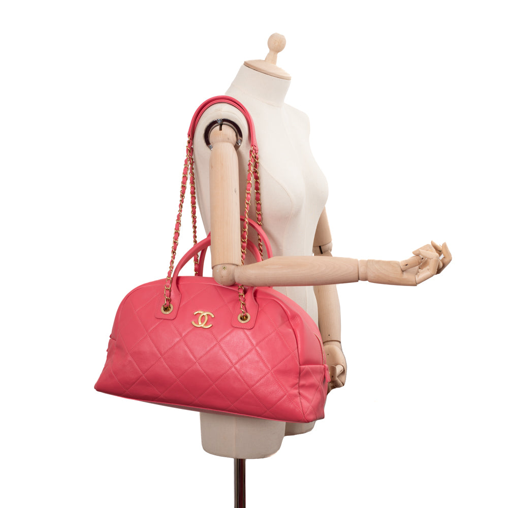 Chanel mademoiselle sales bowling bag