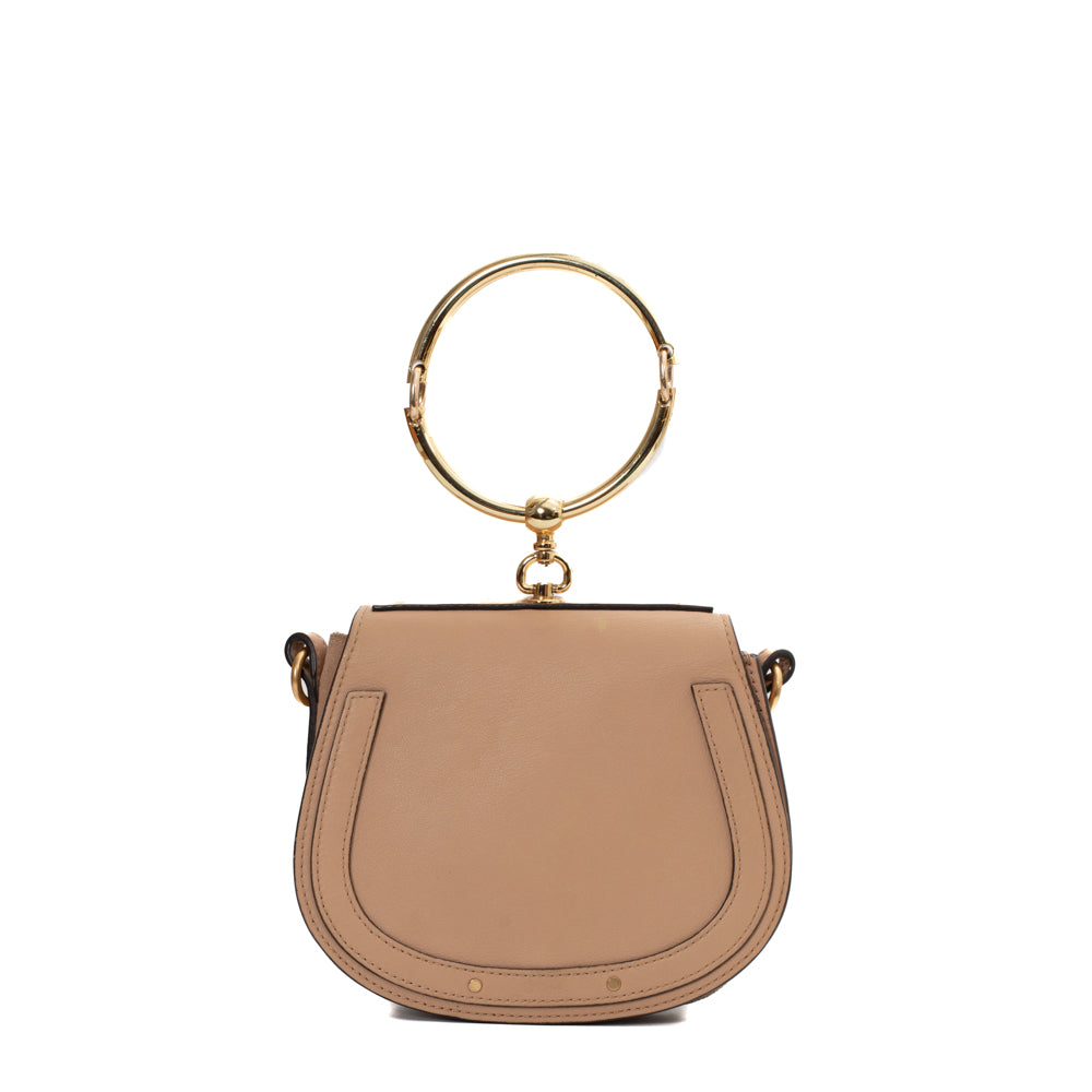 Bracelet nile leather handbag Chloé Beige in Leather - 30326906