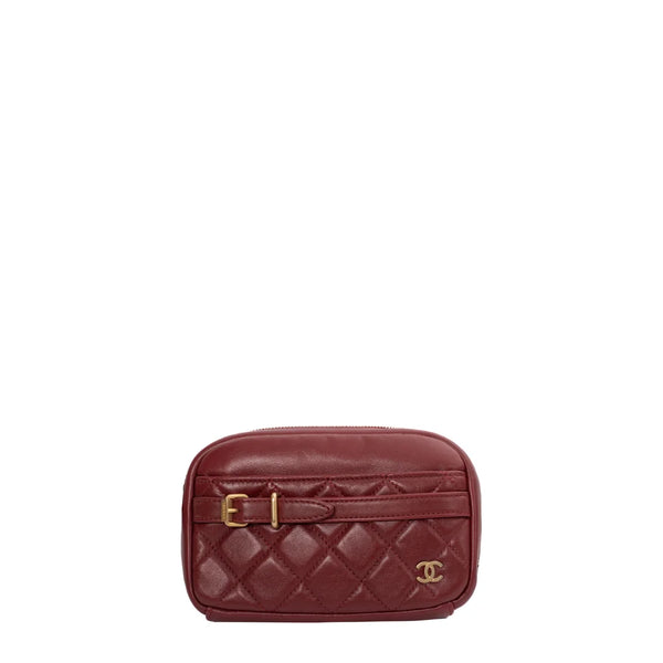 Borsa fotografica Chanel in edizione limitata in pelle bordeaux - Di  seconda mano/usata – Vintega