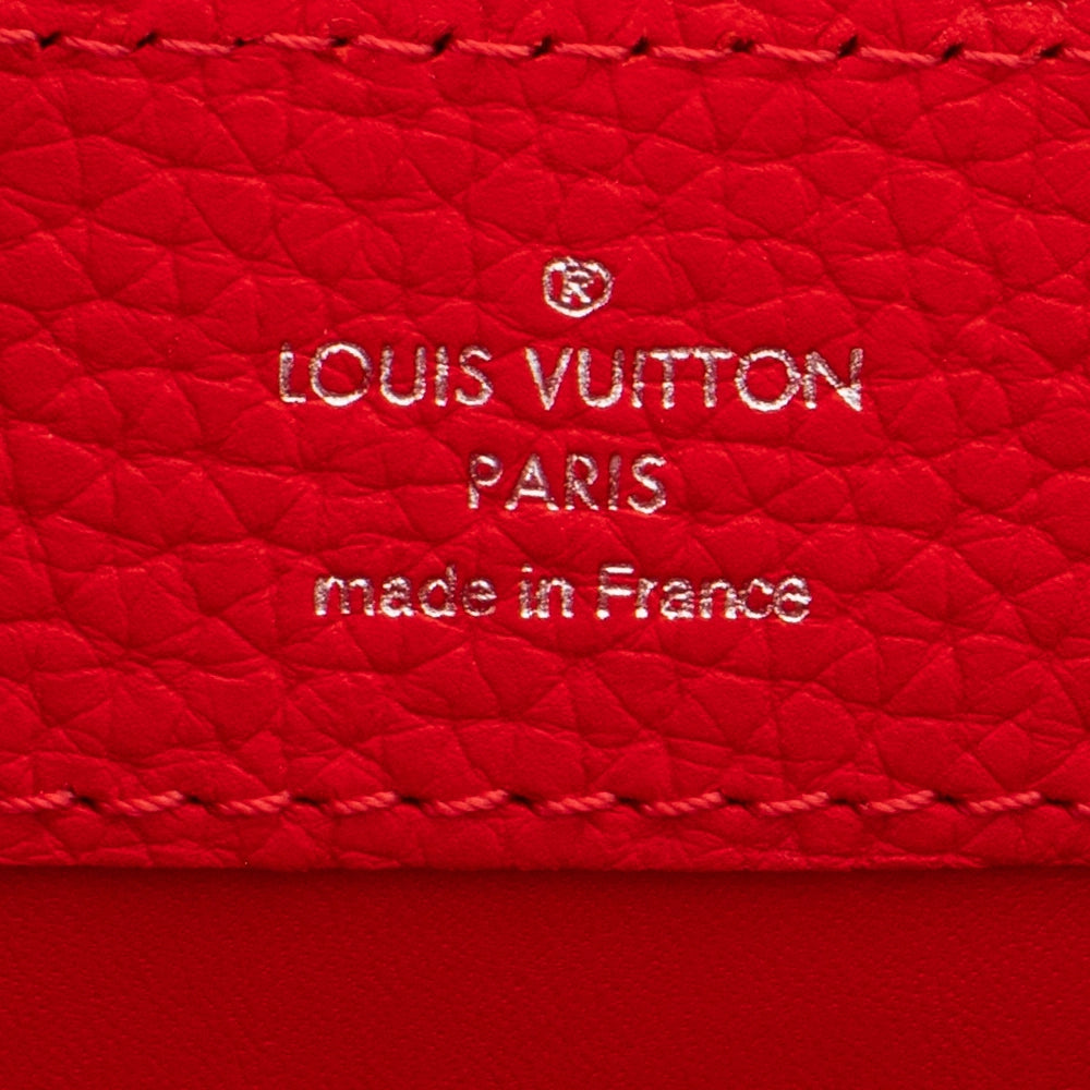 Capucines Mini Limited Edition-Tasche aus mehrfarbigem Leder Louis
