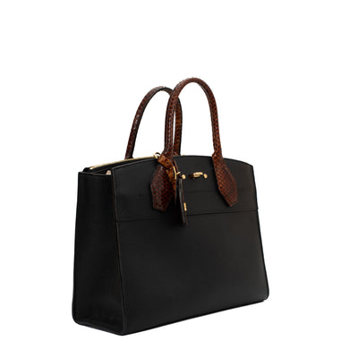 Sac à dos Louis Vuitton Steamer Bag en cuir épi noir