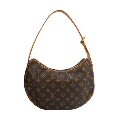 Croissant leather handbag Louis Vuitton Brown in Leather - 31148270