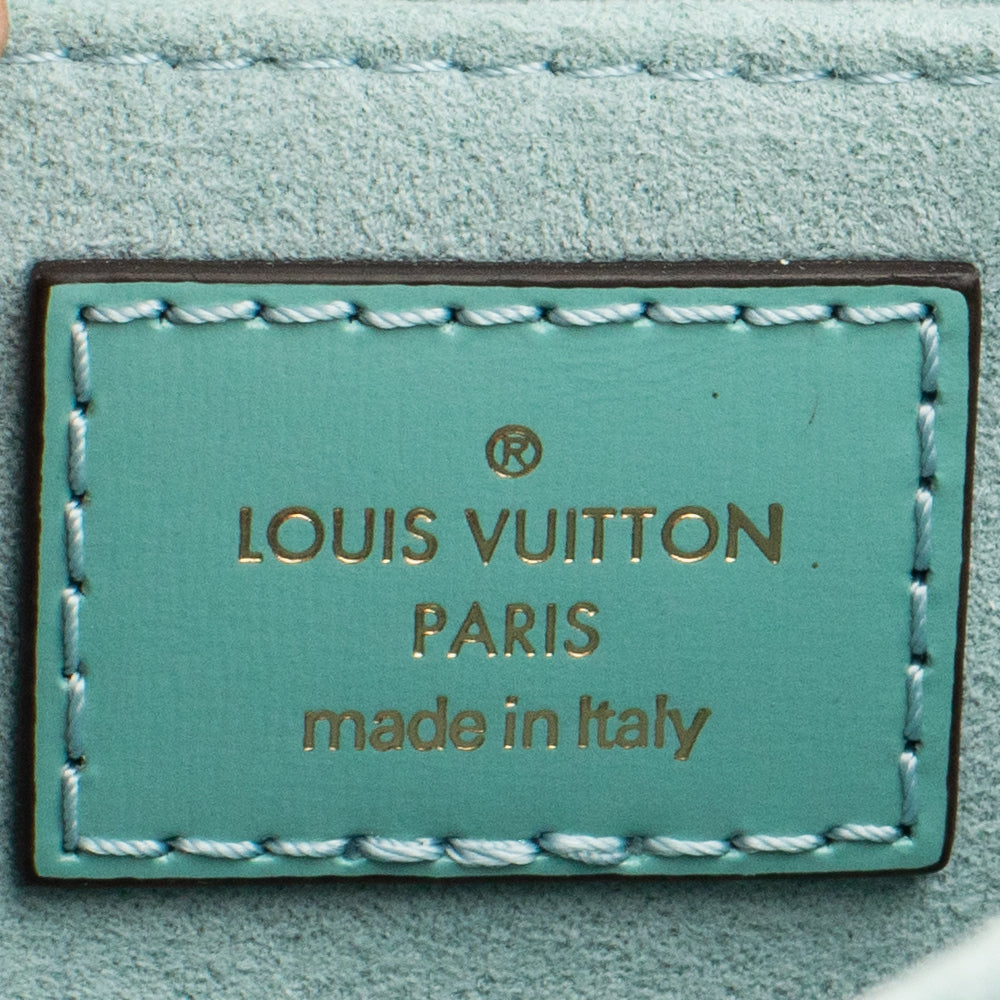 Sac Dauphine en cuir bleu Louis Vuitton - Seconde Main / Occasion
