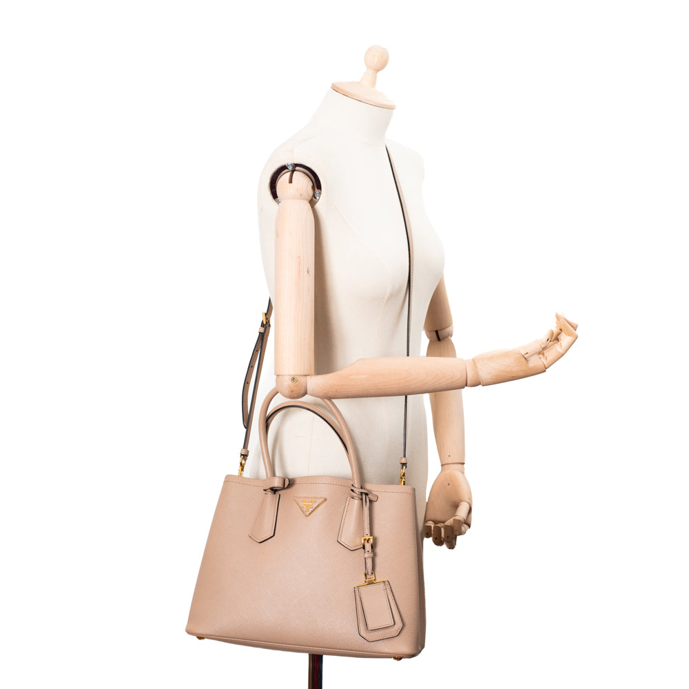 Prada Galleria bag in beige leather Prada - Second Hand / Used – Vintega