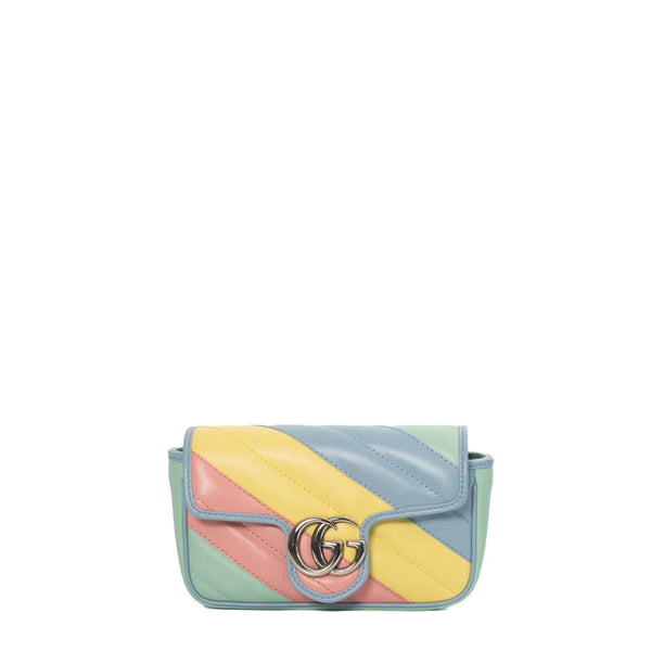 GG Marmont Super Mini bag in multicolor leather Gucci Second