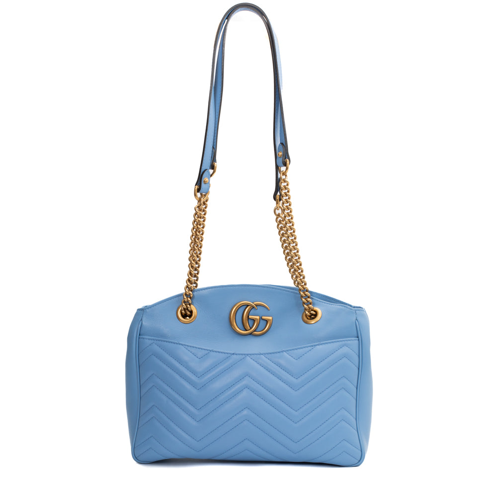 Blue discount gucci tote