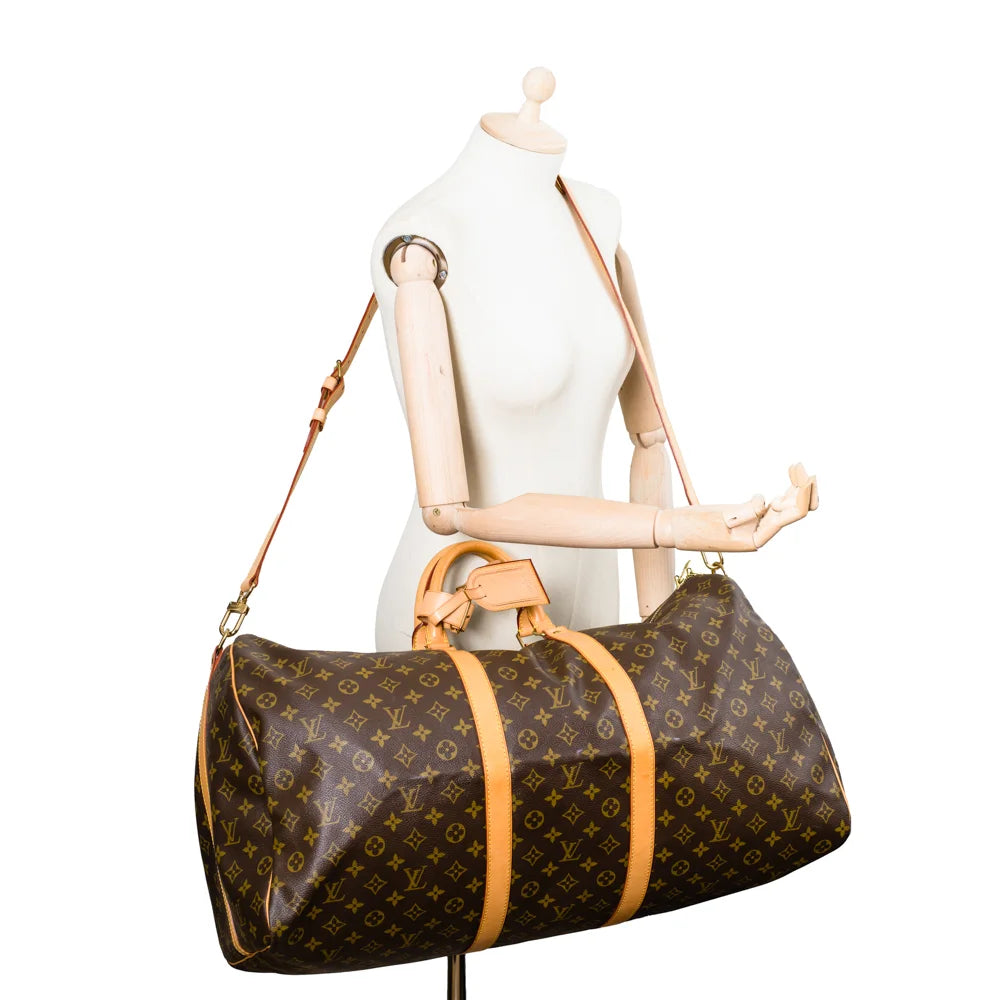 Keepall 60 Vintage bag in brown monogram canvas Louis Vuitton - Second Hand  / Used – Vintega