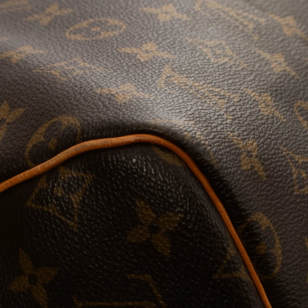 Keepall 55 bag in black monogram canvas Louis Vuitton - Second Hand / Used  – Vintega