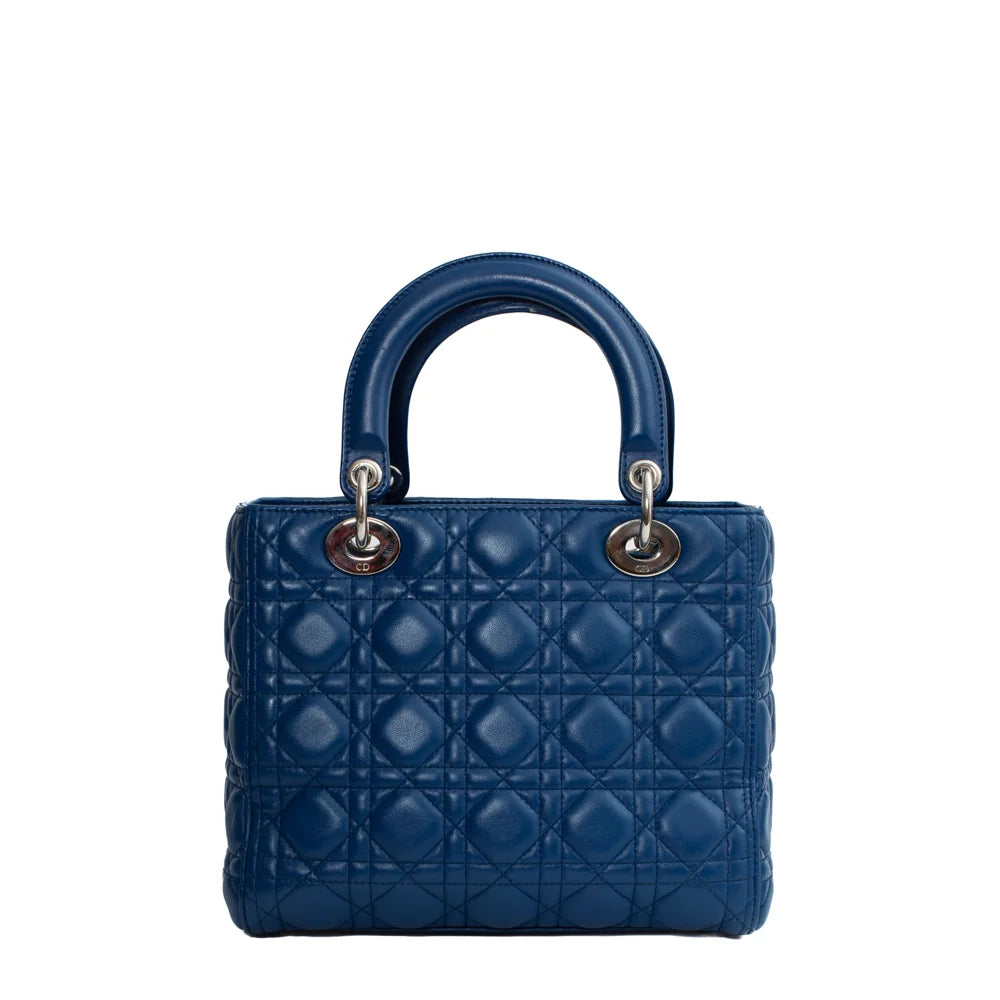 Christian Dior Pre-Owned medium Lady Dior KaleiDiorscopic denim handbag - Blue