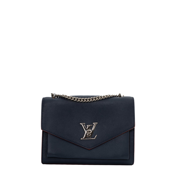PRELOVED Louis Vuitton Lockme Black Leather Backpack DU0136 011823