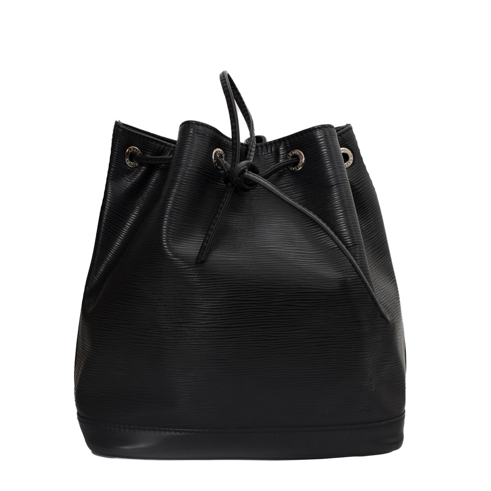 Vintage Noé Bucket bag in black epi leather