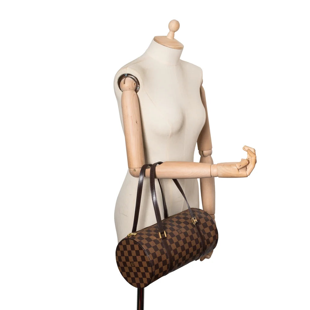 Brown Louis Vuitton Damier Ebene Papillon Handbag Leather ref.1134754 -  Joli Closet
