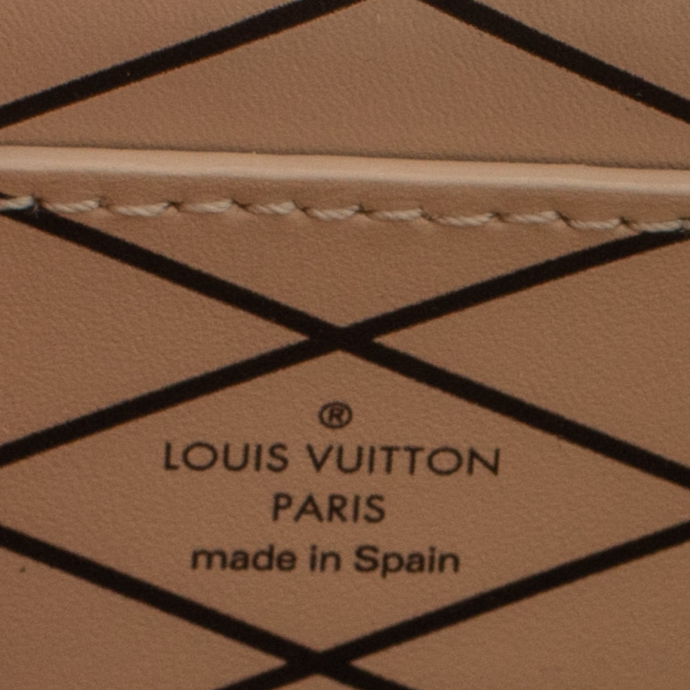 Louis Vuitton Sac Triangle Vintage Monogram Canvas Brown Leather