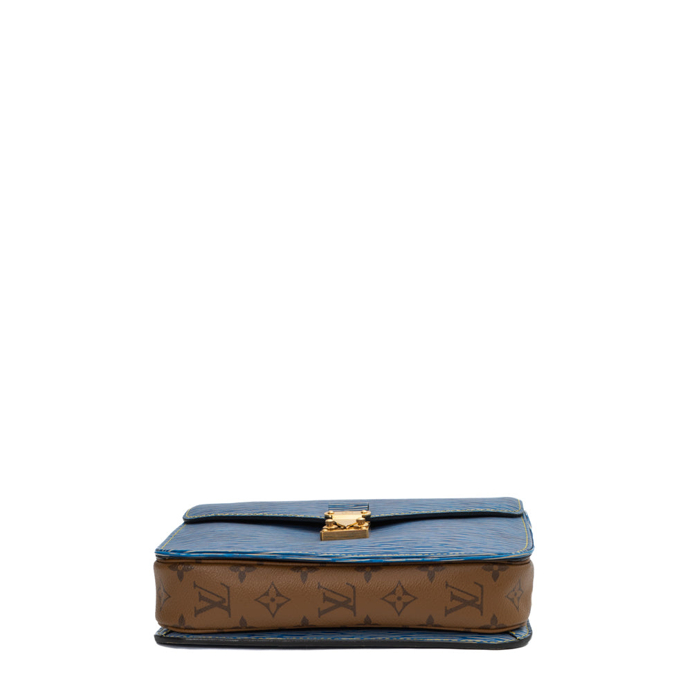 Pochette Métis bag in blue imprint leather Louis Vuitton - Second Hand /  Used – Vintega