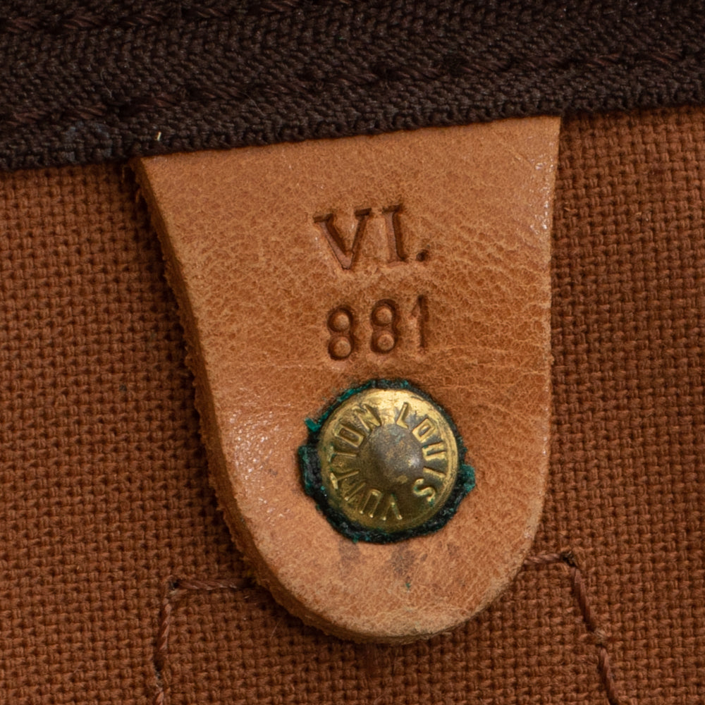 Borsa Louis Vuitton Speedy 35 vintage in tela monogramma marrone