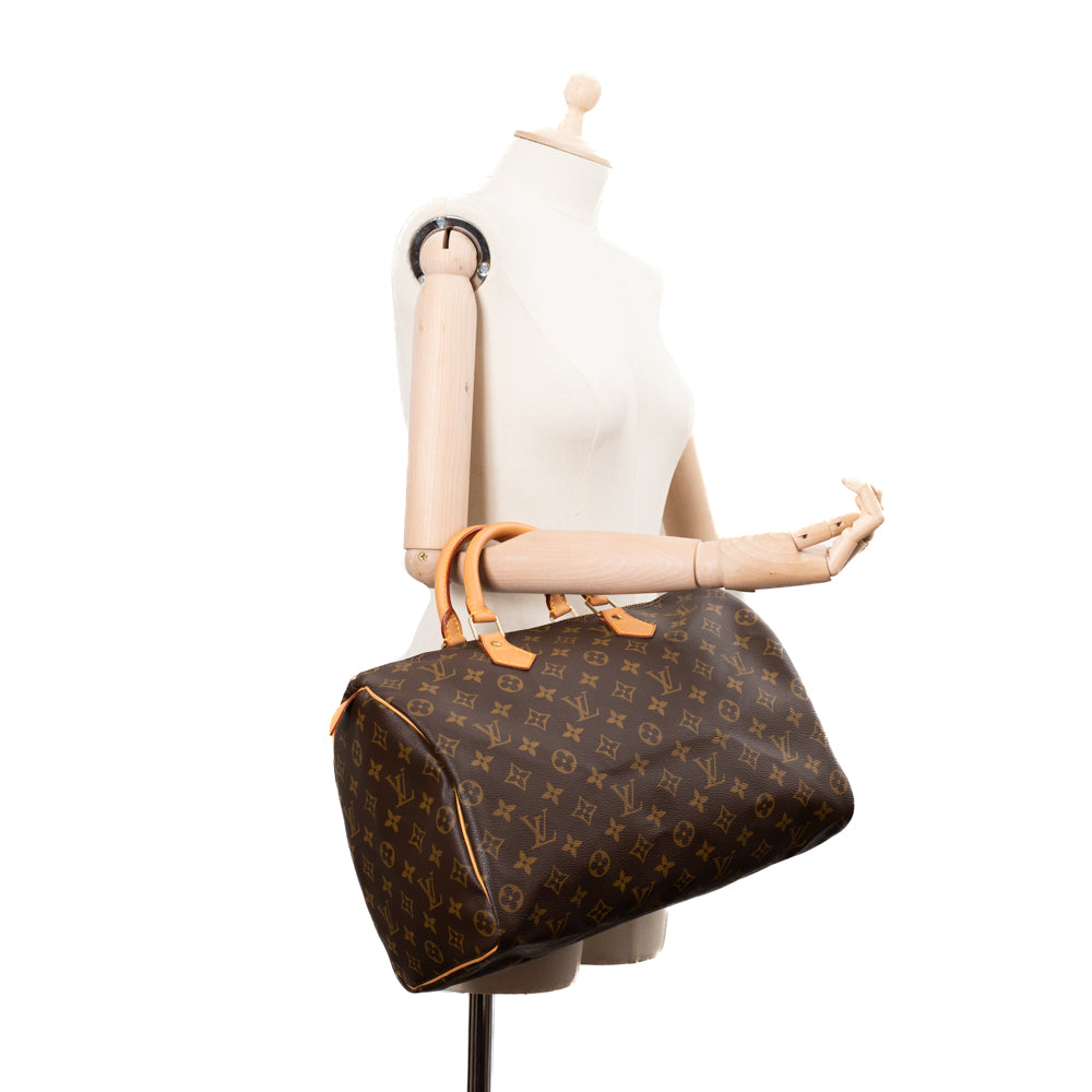 Speedy 35 Vintage bag in brown monogram canvas Louis Vuitton