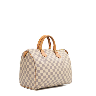 Louis Vuitton // 2009 Damier Azur Speedy 35 Handbag – VSP Consignment