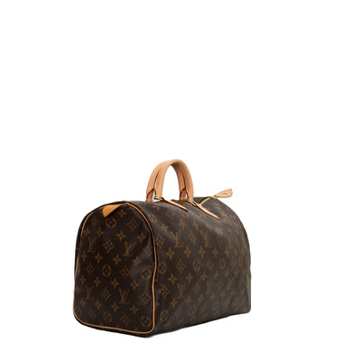 Speedy 30 Edition Flower Chain bag in brown monogram canvas Louis Vuitton - Second  Hand / Used – Vintega