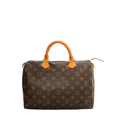 Vintage Louis Vuitton speedy 30 brown monogram canvas speedy satchel bag  French