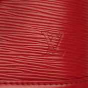 Louis Vuitton Alma Monogramme Cuir Customisé Rouge. Excellent état