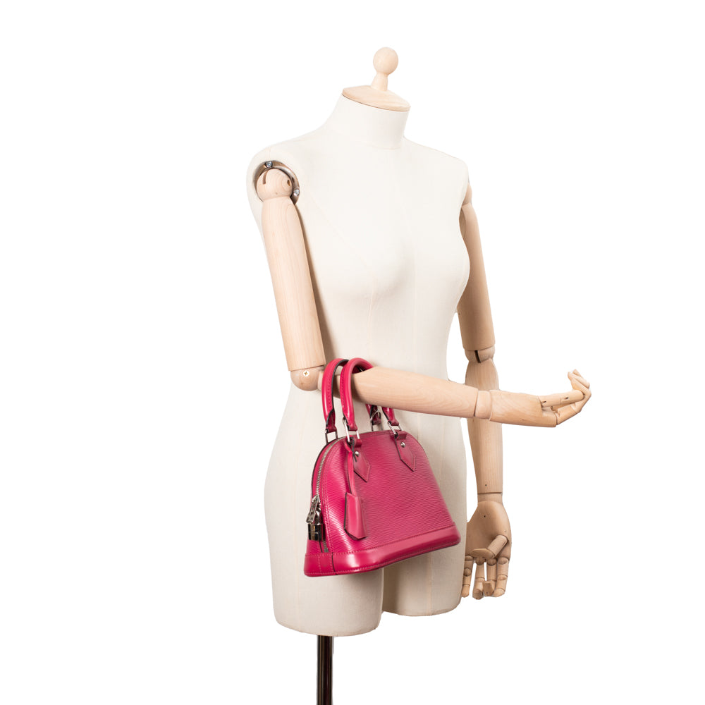 Alma BB bag in pink epi leather Louis Vuitton Second Hand Used