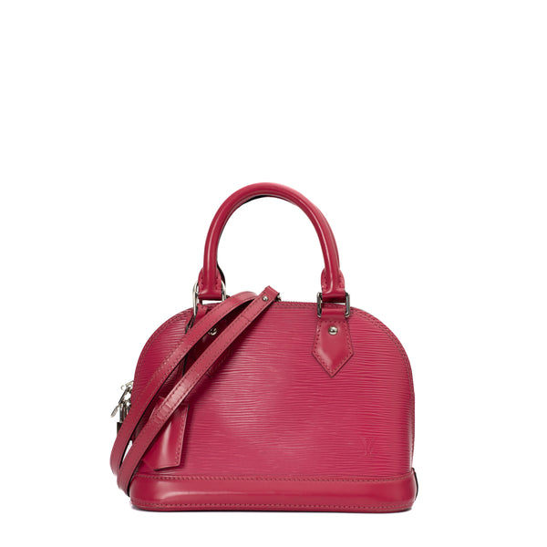 Louis Vuitton Red Epi Alma PM with Strap at 1stDibs  louis vuitton with  red strap, lv alma pm with strap, alma red